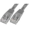 Patch Lead, Slim CAT 6, Grey 1M, Ethernet Cables & Assemblies Qty X 1