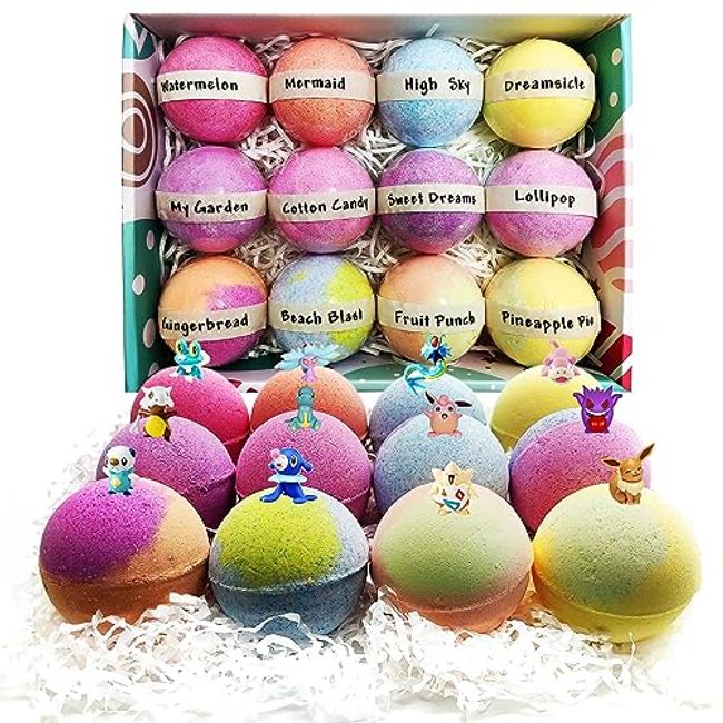 Bath Bombs for Kids - Extra Large 6pc Organic Bath Bombs with Mermaid Toys  - Handmade Fun Fizzies with Natural Essential Oils - Moisturizing Kids Bath  Bombs for Girls, Birthday Gifts, Christmas