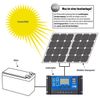 revolt Solar Controller: Solar Charge Controller for 12/24V Batteries, PWM Charging Mode, 2 USB Ports, 30A (Charging Current Controller, 12V Charge Controller, Charging Cable iPhone)