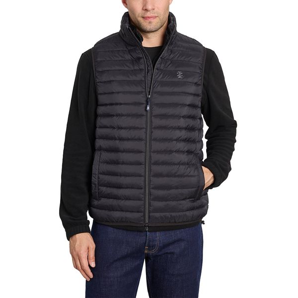 IZOD Men's Full Zip Puffer Vest - Black / L