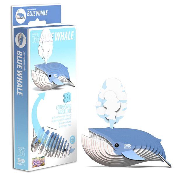 EUGY 3D Blue Whale Model Craft Kit
