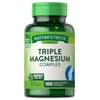Triple Magnesium Complex | 100 Capsules from Magnesium Oxide, Magnesium Citrate, Magnesium Aspartate | Non-GMO, Gluten Free Supplement | by Nature's Truth