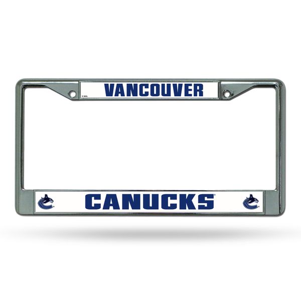 Rico Industries Vancouver Canucks Standard Chrome License Plate Frame