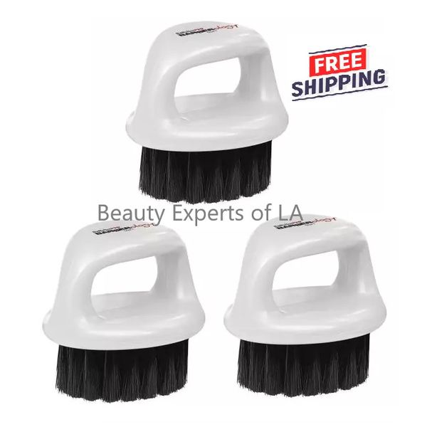 3 PACK  BabylissPRO Fade Knuckle Brush White-Soft