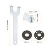 sourcing map Angle Grinder Nut Angle Grinder Wrench Lock Nut Pin Replacement Spanners for Angle Grinder Table Grinder