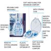 Cressi Unisex Ear Plugs and Nose Clip Swim Accessories, Clear/Blue-Kit Ear Plugs + Nose Clip, Adulto