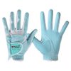PGM Women's Golf Glove One Pair, Improved Grip System, Cool and Comfortable (Blue, L)