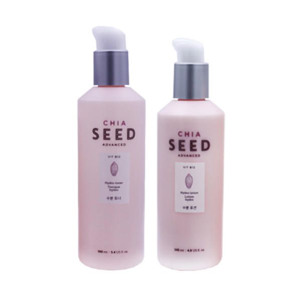 2 types of chia seeds alone / Moisturizing toner + lotion