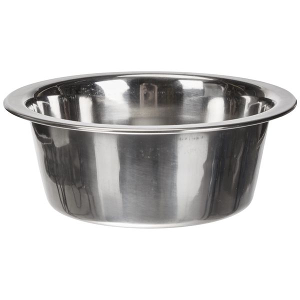 Croci DOS - Stainless steel dog bowl, capacity 0,5L, hygienic and durable, container for food and water, dishwasher safe, diameter 13cm