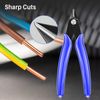 5 Pack 170 Flush Wire Cutter Blue Diagonal Cutting Pliers Side Cutter Nippers US