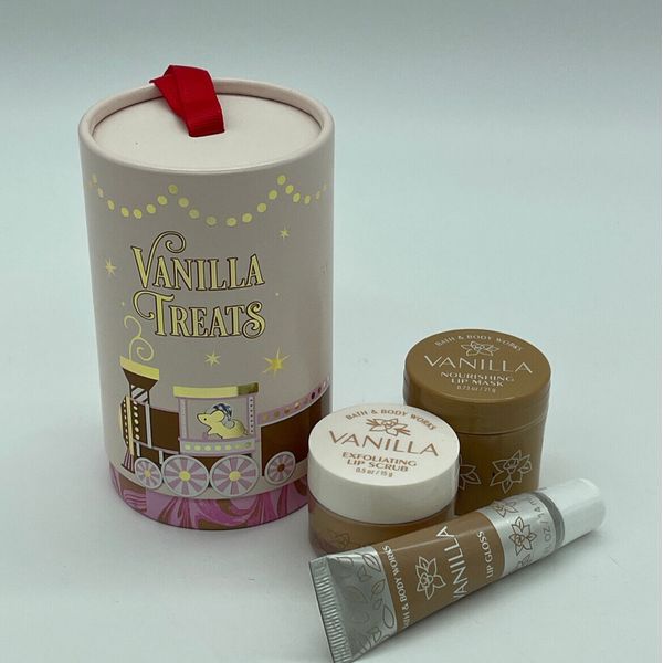 Bath & Body Works Vanilla Nourishing & Exfoliating Lip Routine Gift Set