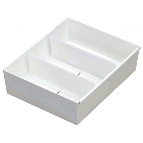 LIKE-IT ST-03 Storage Case, Drawer, Organizing Tray, Clothes, Divider Storage, T-shirt Case, Includes 2 Divider Boards, Approx. Width 10.6 x Depth 13.0 x Height 3.7 inches (27 x 33 x 9.5 cm), White,