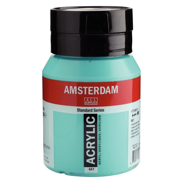 High Quality Turquoise Green Acrylic Paint 16.9 Fl Oz Fast Drying Durable