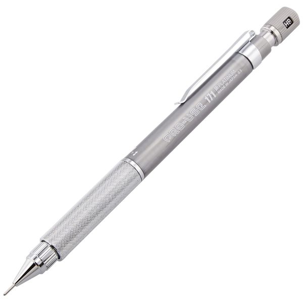 Platinum Fountain Pen, Mechanical Pencil, Professional Use 171, 0.3mm, Silver, MSDA-1500A#9