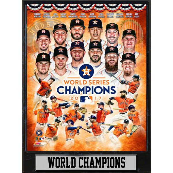 MLB Houston Astros Plaque, Black, 9x12