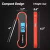 0.5 Sec Instant Read, Meat Thermometer Digital, 100% Waterproof, Auto Flip, LCD