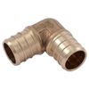 SharkBite UC256LFA10 3/4" 90 Degree Elbow PEX Barb Fitting (10-Pack), Brass