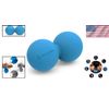 Lightweight Peanut Massage Ball - Deep Tissue Roller with Workout Guide - 12 oz