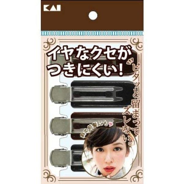 Bangs Clip that is not easy to remove habits 4 pieces, Black, Brown