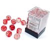 Nebula TM 12 mm D6 Red/Silver Luminary Dice Block? (36 Dices)