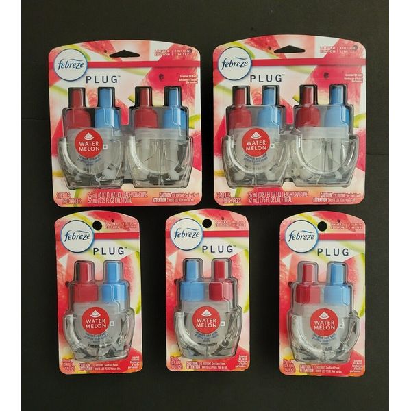 7 Febreze Plug WATERMELON refills Air Freshener  Limited Edition NEW 2022 ITEM