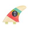 Captain Fin CF Series Twin Tab Thruster Fin Set - Cream - L