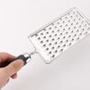 Sourcingmap Plastic Handle Home Restaurant Vegetable Cheese Grater Zester Slicer Silver Tone