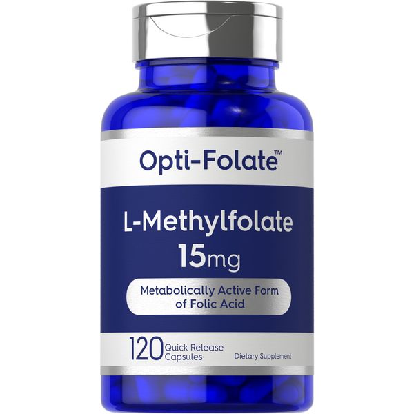 L Methylfolate 15mg | 120 Capsules | Value Size | Max Potency | by Opti-Folate