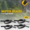 4PCS 28" AUTO CAR BUS RUBBER WINDSHIELD FRAMELESS WIPER UNIVERSAL BLADE REFILLS