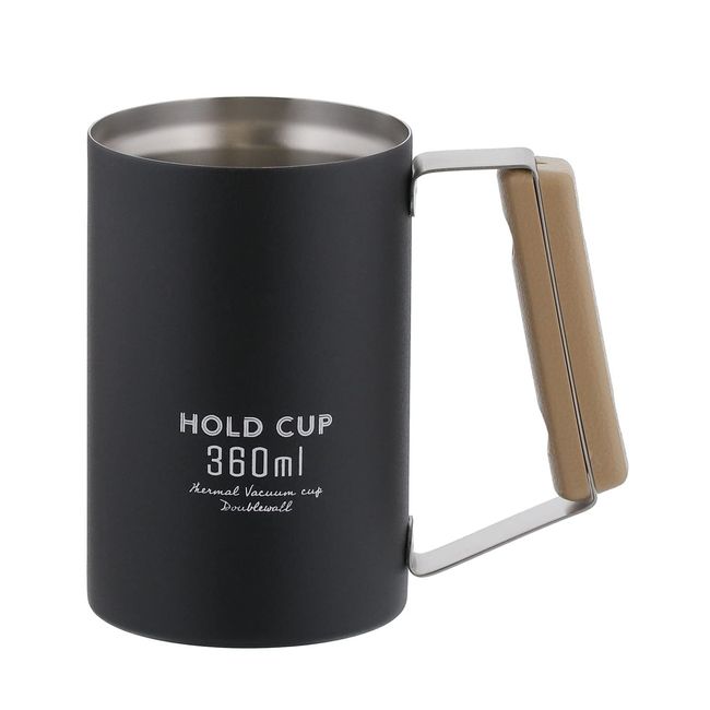 Bestco NQ-0006 HOLD CUP Can Holder Tumbler Cold Stein Beer 12.2 fl oz (360 ml) Black