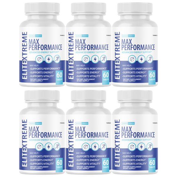 Elite Xtreme Max Performance Advanced Energy Support - 6 Bottles