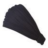 Casual Box Charm Bandanna Headband, Triangular Turban Cloth Made of Viscose Rayon, One Size Fits Most, Available in 26 Solid Colors, Soft and Stretchy, High-Quality, For Men and Women - blk
