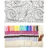 Tulip Fine Tip Fabric Markers Roll Up Case 20/Pkg-