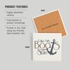 I Like Big Boats and I Cannot Lie Quote (Absorbent Ceramic Coaster, Single, Cork Back, Kitchen Table Decor)