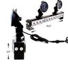 2-IN-1 Amber White LED Emergency Warning Strobe Light Bar Dash Traffic Advisor
