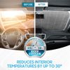 ⭐️⭐️⭐️⭐️⭐️ Large 57x27 Eagle Flag Car Windshield Popups Sunshade For Chevrolet