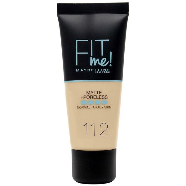 Maybelline New York Fit Me Matte+Poreless Fondöten - 112 Soft Beige (30 ml)