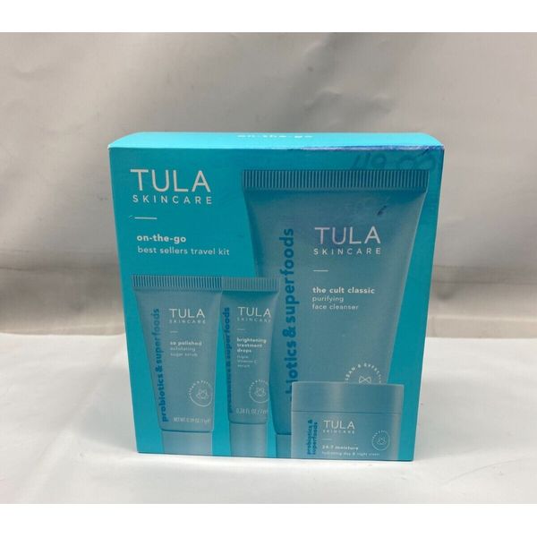 Tula Skincare On the Go Best Sellers Travel Kit - 4 Piece Set