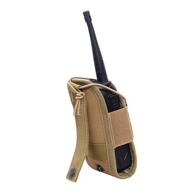 Radio Pouch - 1000D Tactical Molle Adjustable Two Way Radios Holder Bag  Case for Walkie Talkies 