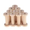 zalati Bobbins Empty Spools Wooden Thread Organizer Holder Collection for Thread Sewing Crafts Needlework