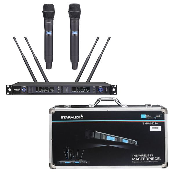 Wireless Handheld Microphones Dynamic UHF Microphone Receiver System Church Mic