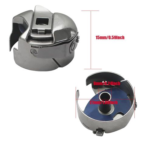 Fbshicung 4pcs Walking Foot Large (M) Bobbin Case #18045 Compatible with CONSEW 205RB,206RB,JUKI DNU-1541,DNU-241H