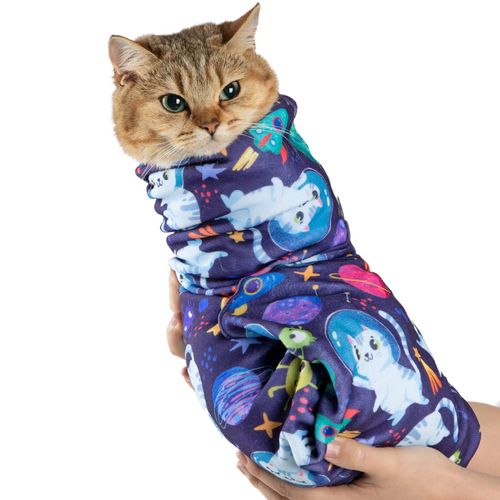 Paw Legend 21.7" Cat Wrap for Grooming Cat Wrap for Cutting Nails Cat Restraint for Nail Clipping Self Adhesive Blanket Restraint Cloth for Cats