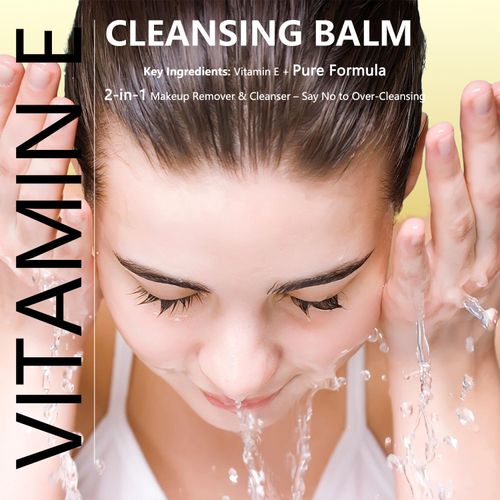 YOUFE Vitamin E Cleansing Balm, EraseFX Makeup Remover, Clean Beauty, Hydrating, Slim Metal Tin with Magnetic Spatula, Suitable for All Skin Types, 3oz (85g)