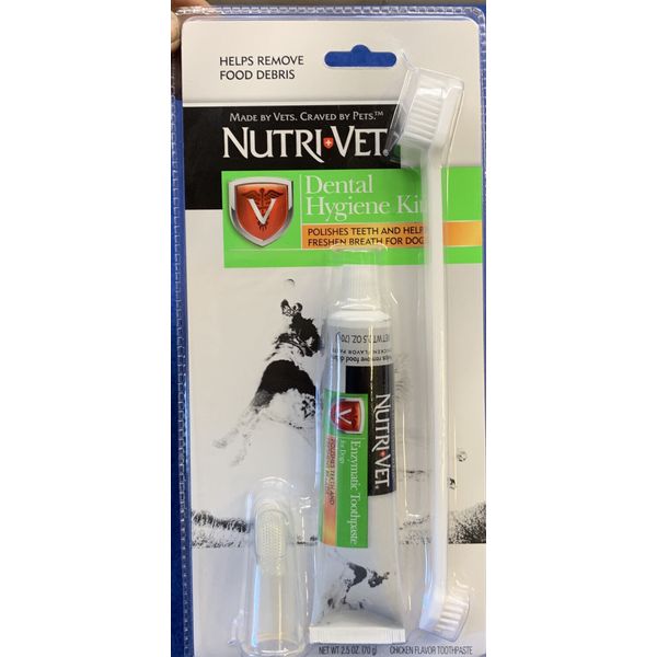 (2) Nutri-Vet Dental Hygiene Kits New Free Shipping