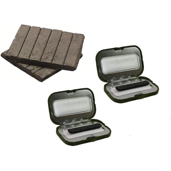 Highlander 2 x Charcoal Pocket Handwarmer + 12 Fuel Rods