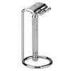 Linkidea 2 Pack Stainless Steel Safety Razor Stand Brush Shaving Holder Deluxe Men's Shaving Holder Base Brush and Razor Holder Stand with Anti-Slip Base (1 Prong)