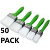 50pc GRIP TOOLS PROFESSIONAL PAINT BRUSH ASSORTMENT SET 1" 1-1/2" 2" 2-1/2" 3"