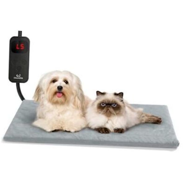 Pet Heating Pad for Cat Dog,Extremely Waterproof Heated Cat Bed L-28"Lx16"W