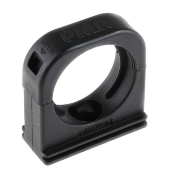 Pack of 2 BFH-29-0 Cable Clip Black Screw Nylon Mount Clip, 32mm Max